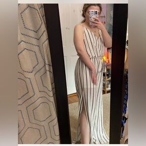 One Clothing Black and White Striped jumpsuit